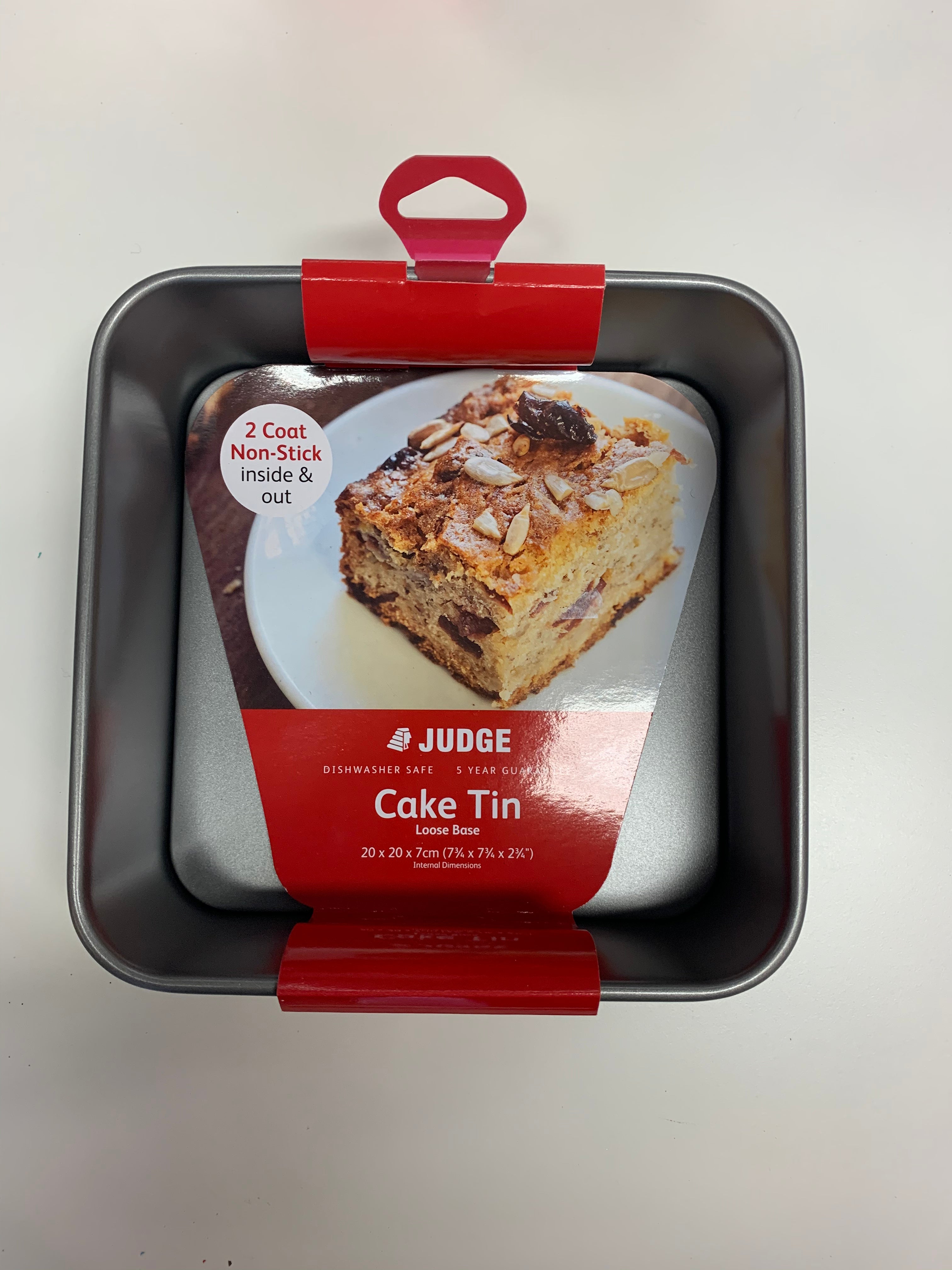 18cm square cake tin sale